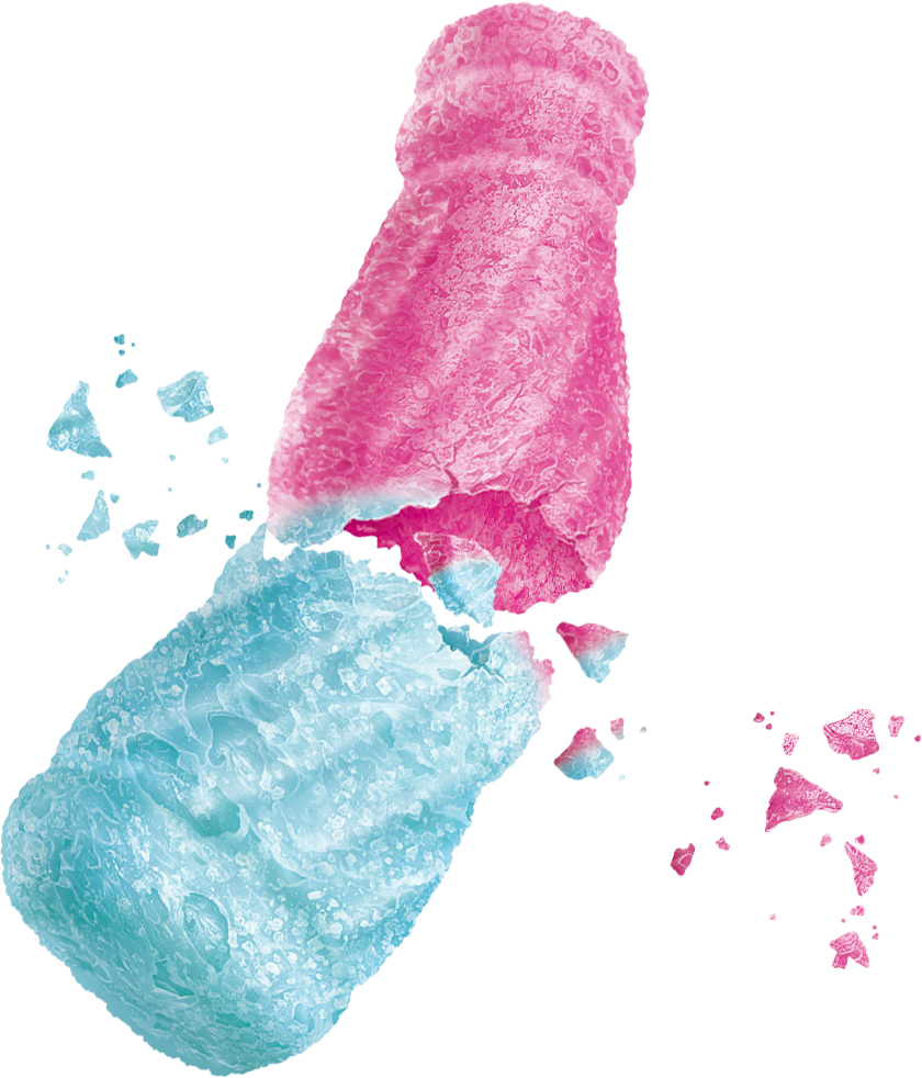 FREEZE DRIED BUBBLEGUM BOTTLES X 12