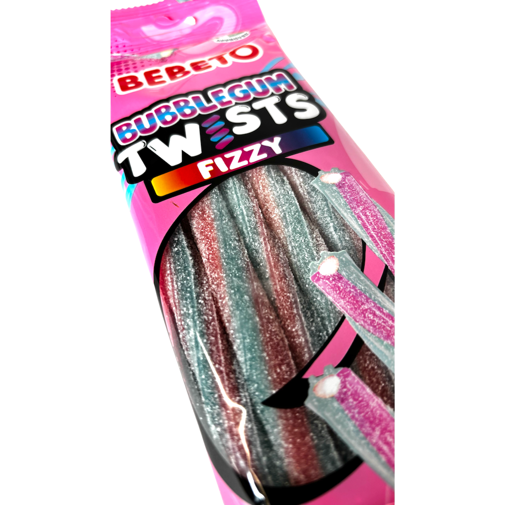 Fizzy Bubblegum Twists PMP 140g x12