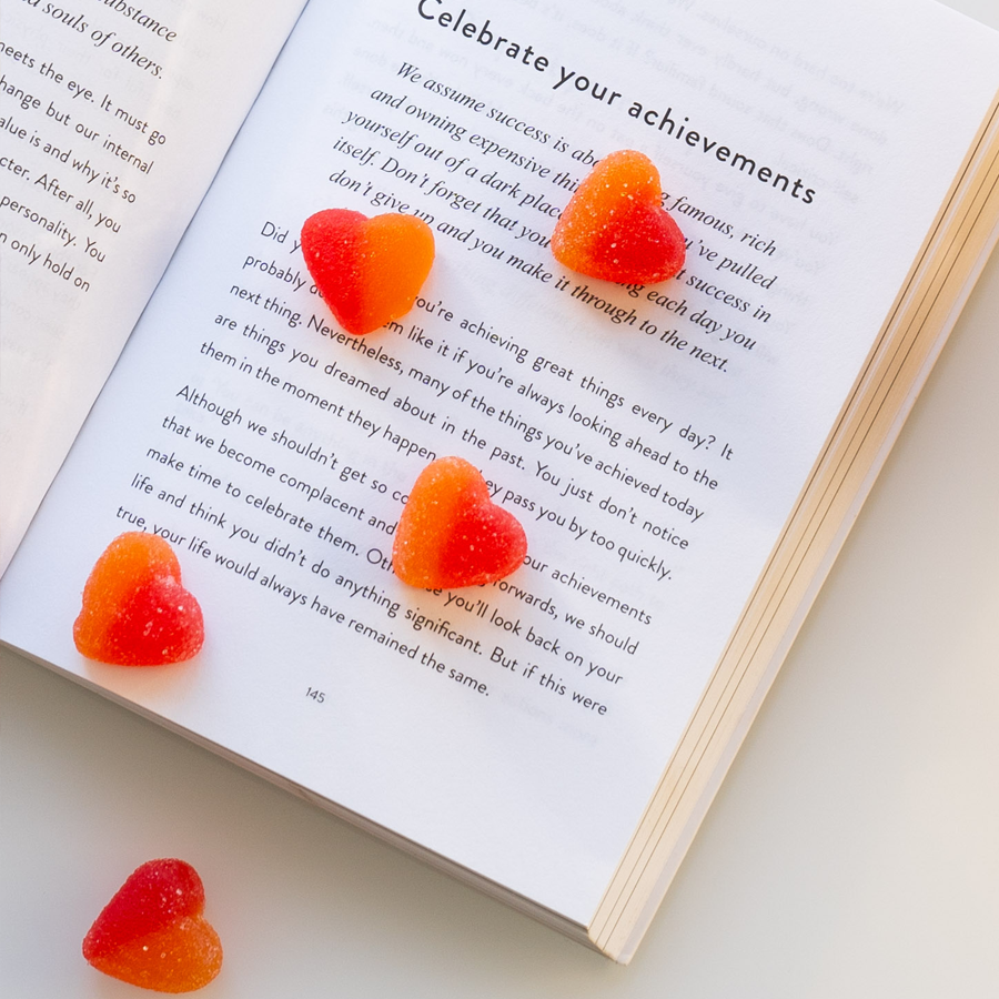 FIZZY PEACH HEARTS (VEGAN) 150G X10 (NPM)