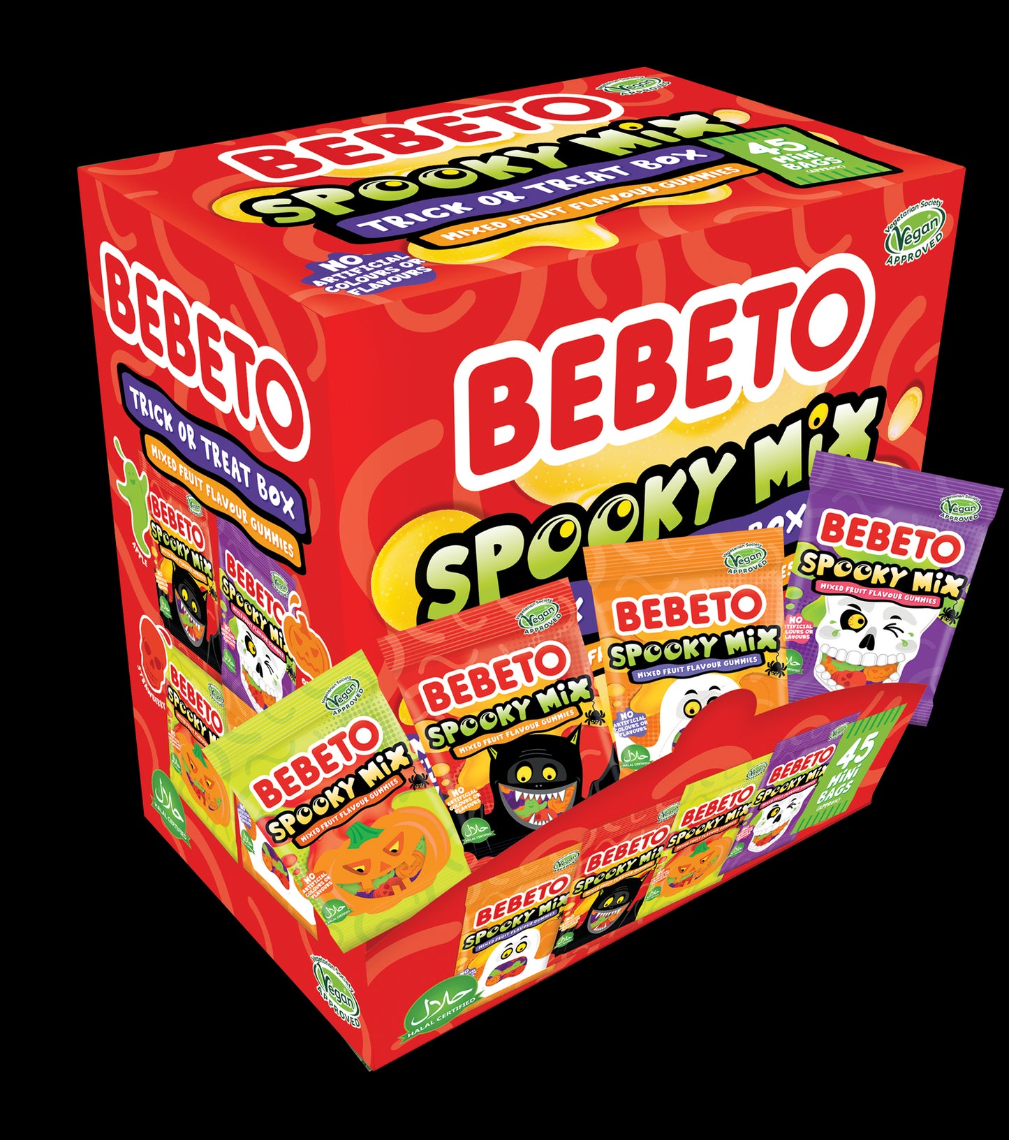 SPOOKY MIX TRICK OR TREAT BOX 675G X 4