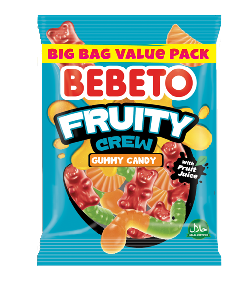 Bebeto Fruity Crew Gummy Sweets 200g