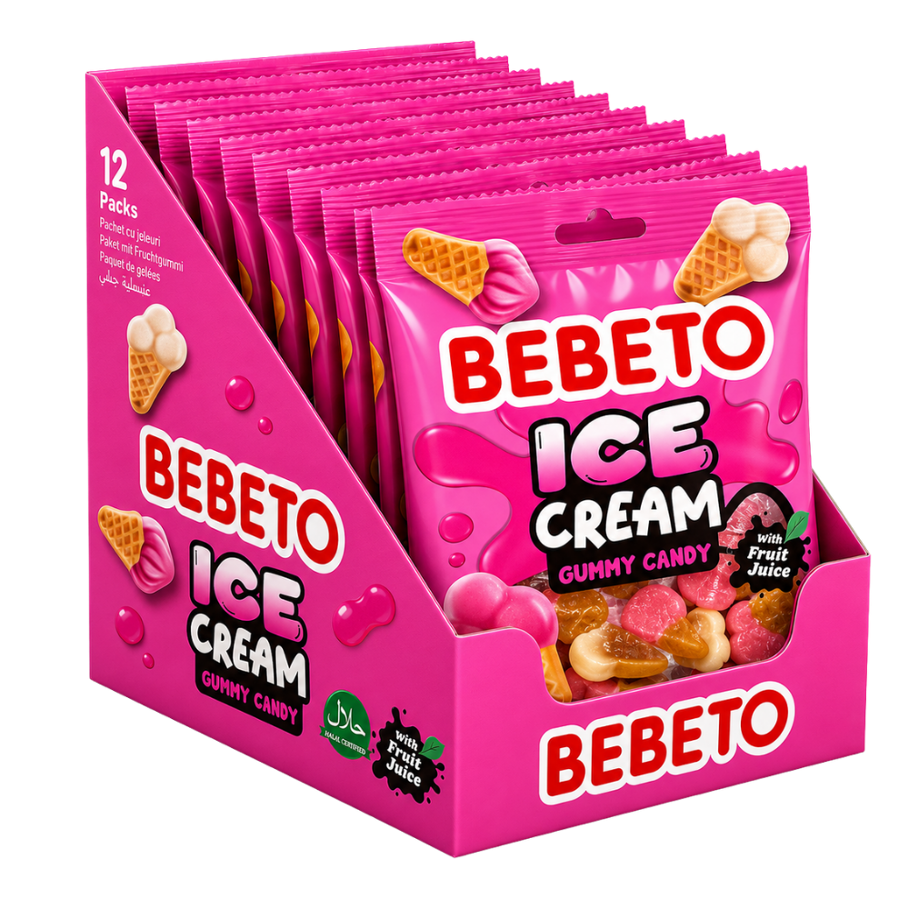 BEBETO ICE CREAM 80GX12