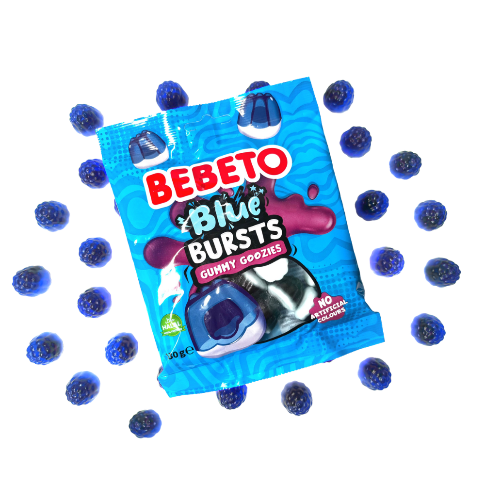 BLUE BURST CENTRE FILLED GUMMY 130G X 10 PMP