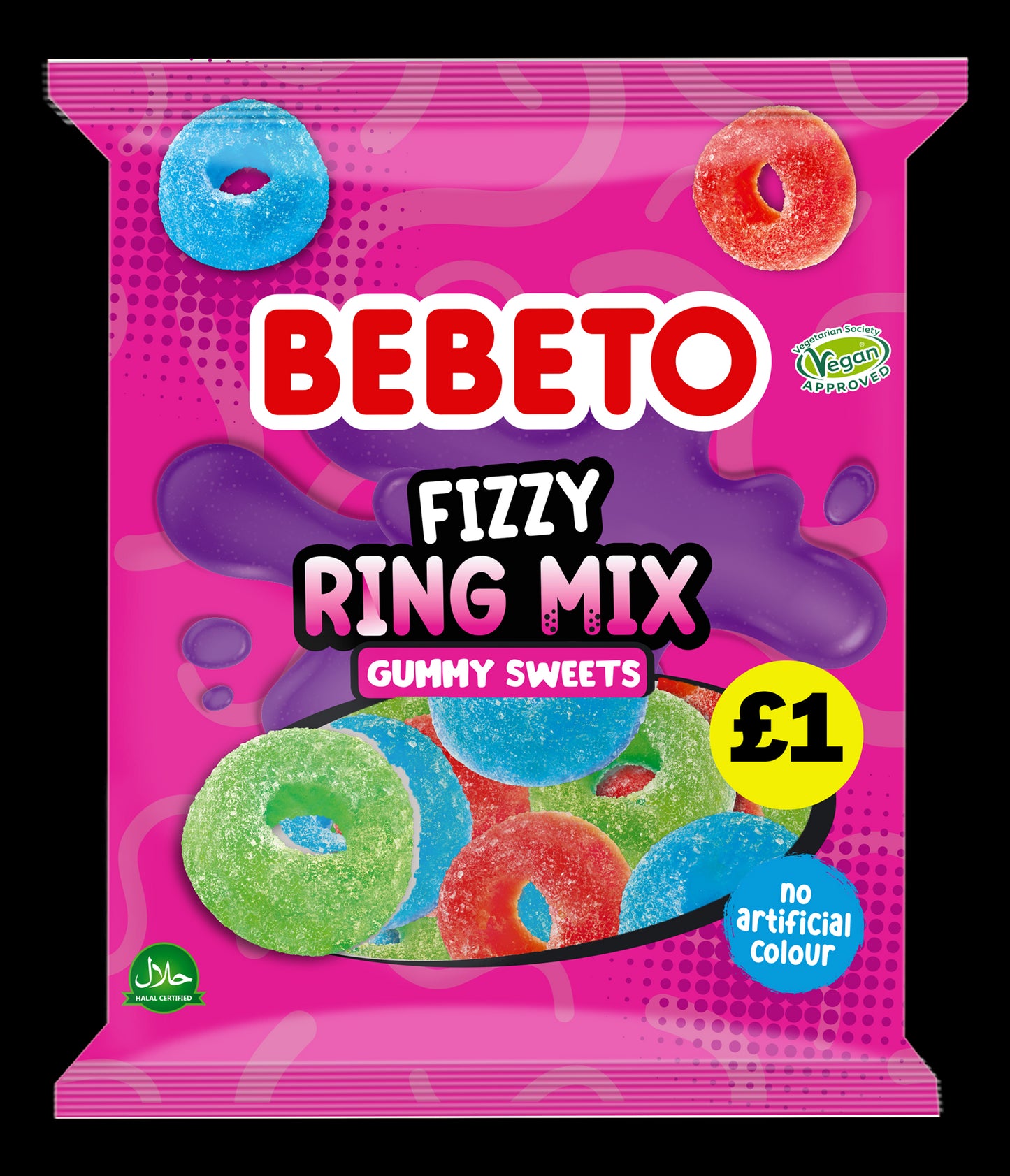 BEBETO FIZZY RING MIX 150G (PMP)