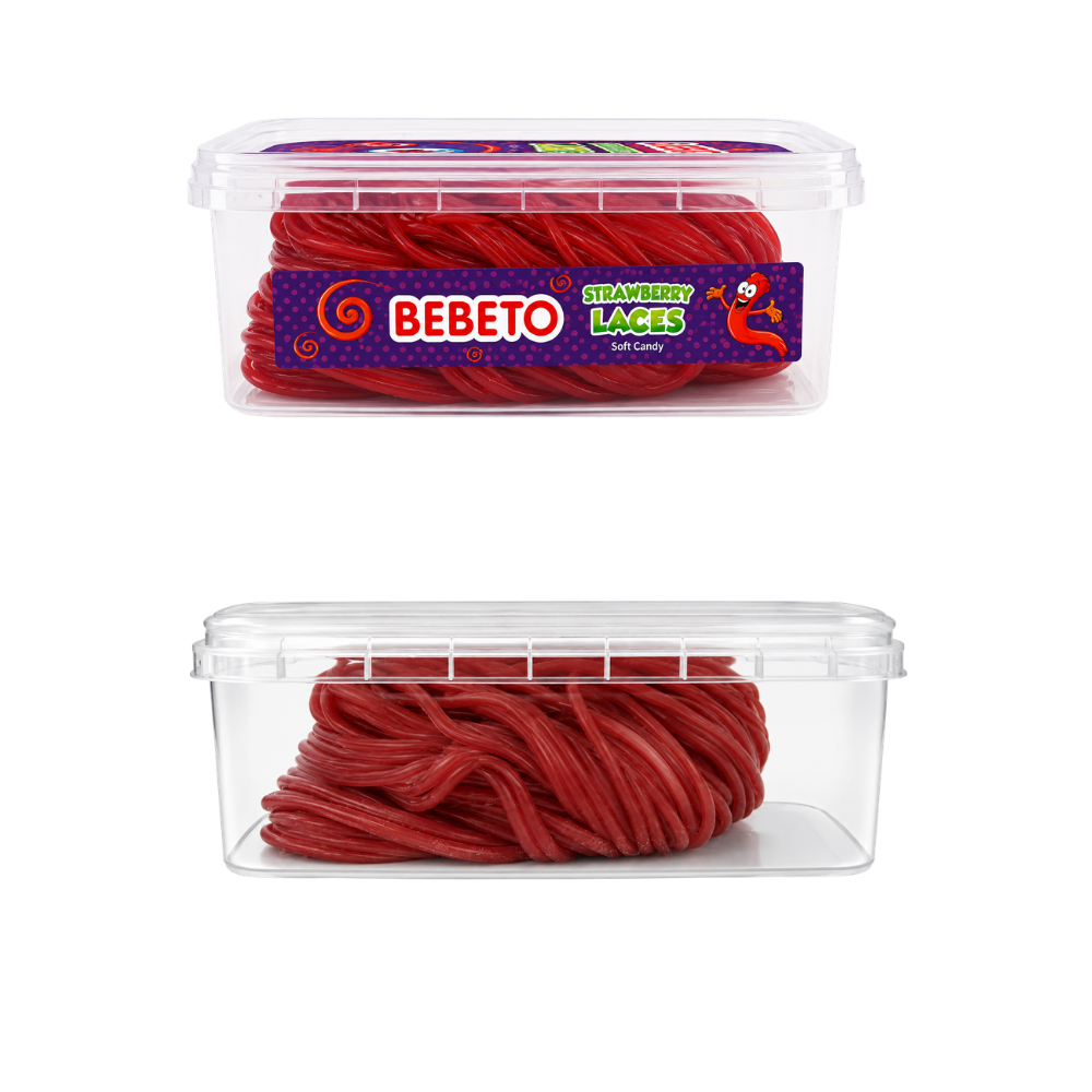 Strawberry Laces Soft Sweets Tub 400G