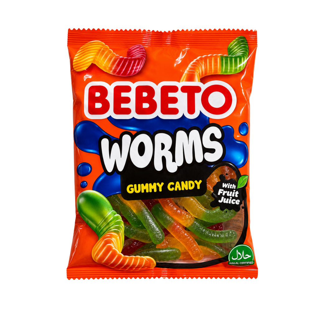 BEBETO OILY WORMS 80G