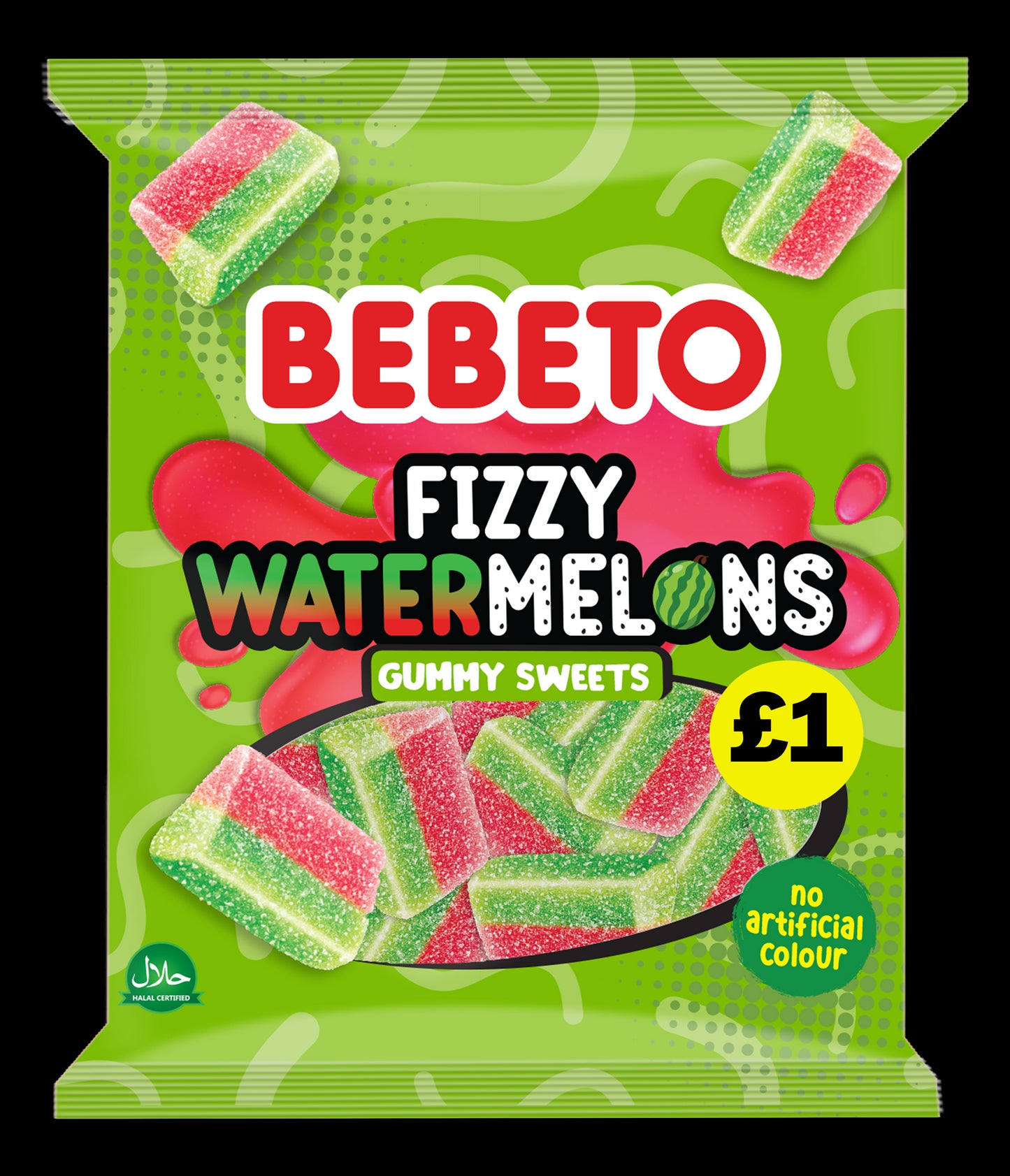 BEBETO FIZZY WATERMELONS 150G (PMP)