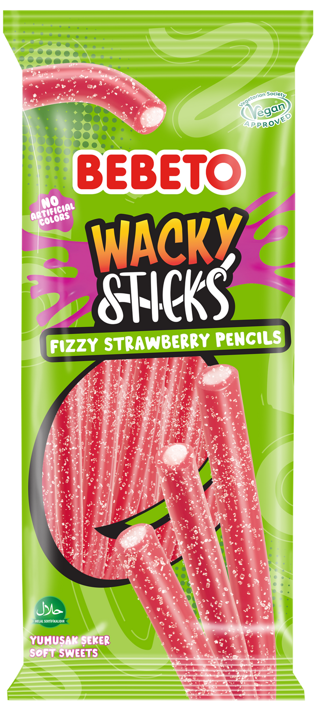 FIZZY STRAWBERRY WACKY STICK PENCILS