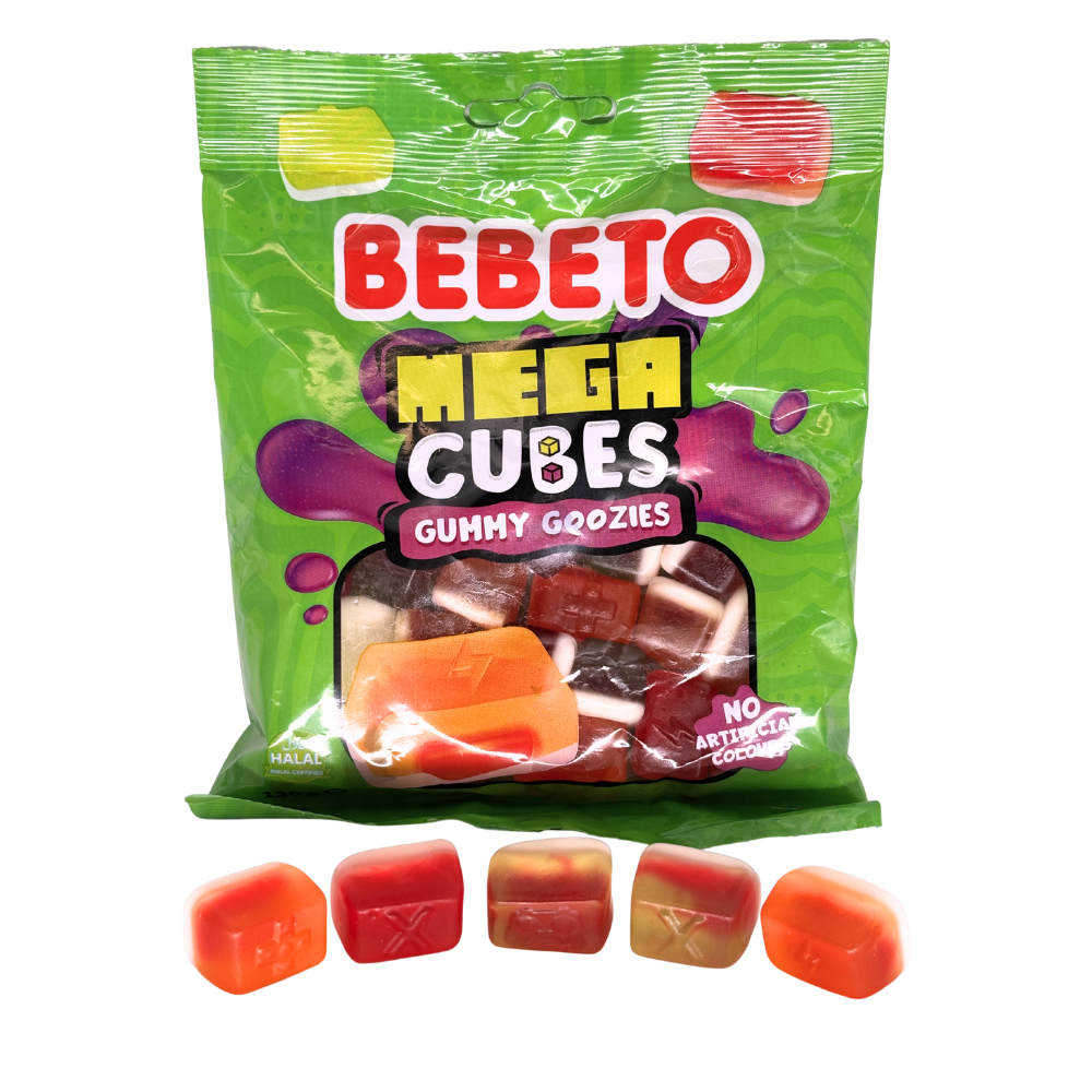 MEGA CUBES LIQUID FILLED GUMMY 130G X 10