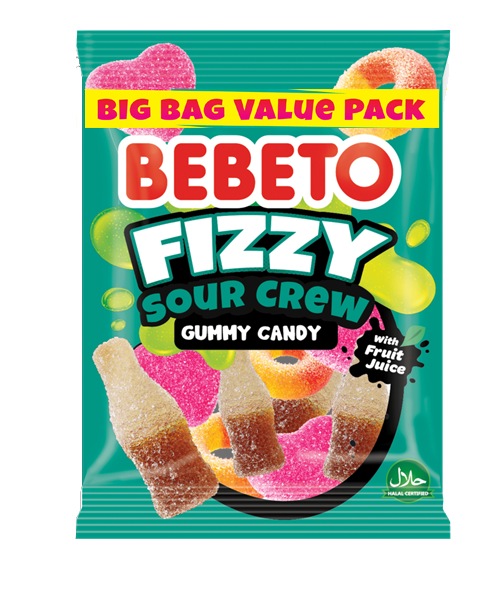 Bebeto Fizzy Sour Crew Gummy Sweets