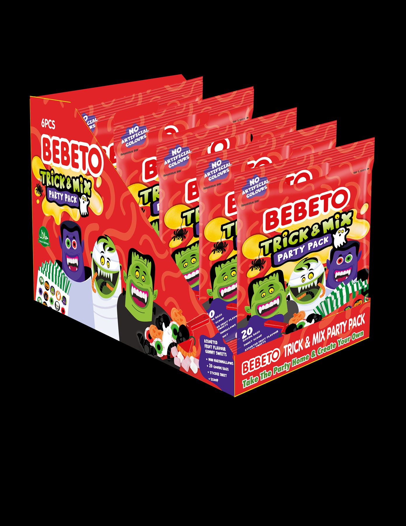 TRICK AND MIX PARTY PACK 650g X 6