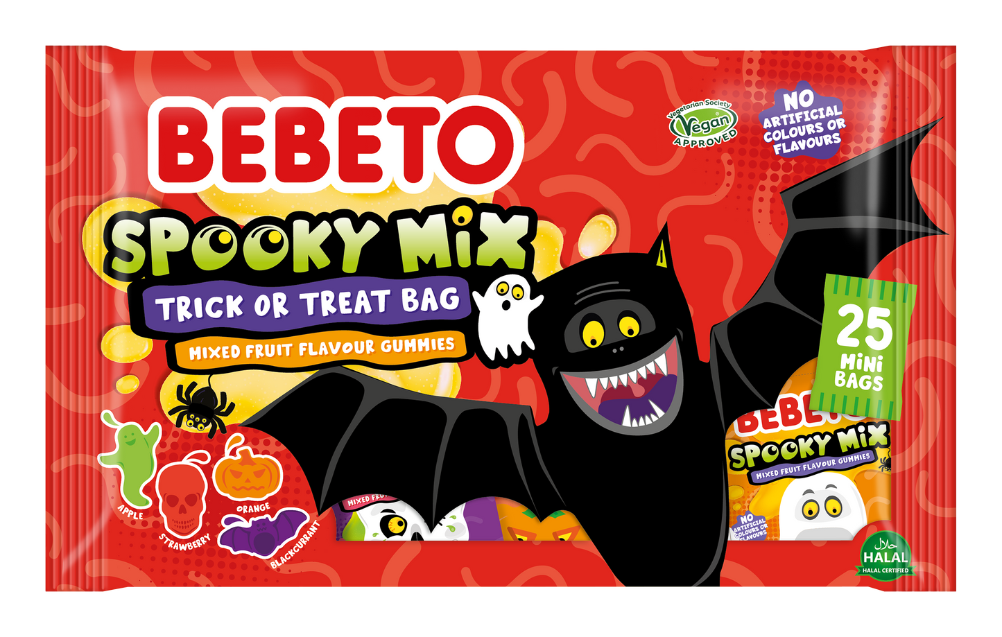 BEBETO SPOOKY MIX MULTI PACK 15g x 25 x 12