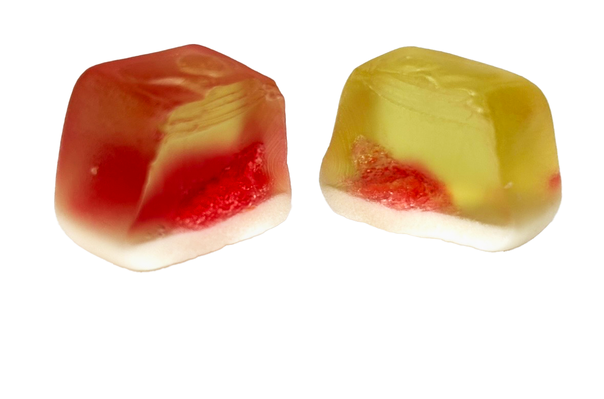 MEGA CUBES CENTRE FILLED GUMMY 130G X 10 PMP