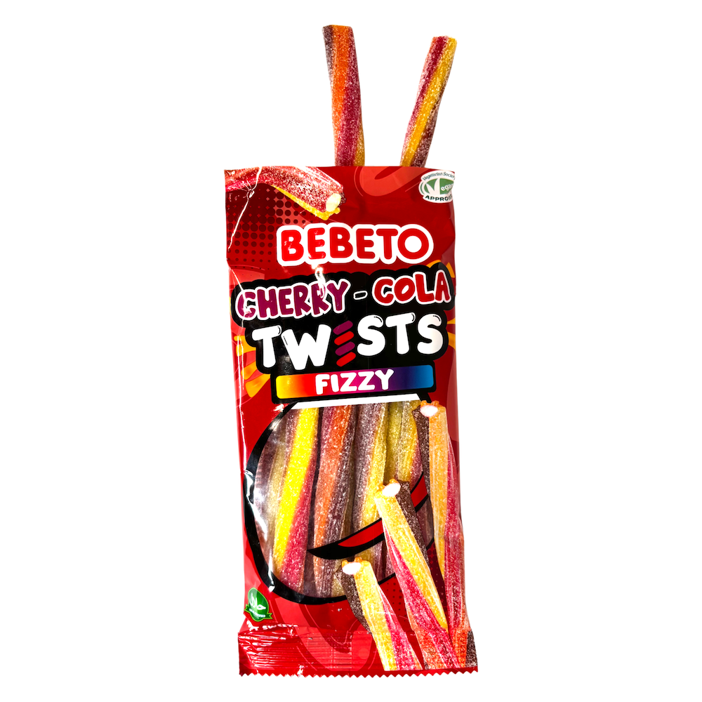 Fizzy Cherry Cola Twists PMP 140g x12