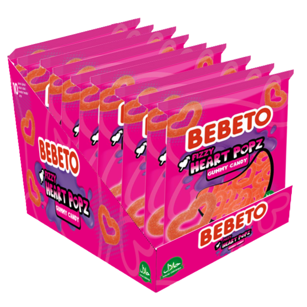 FIZZY HEART POPZ 150g X 10