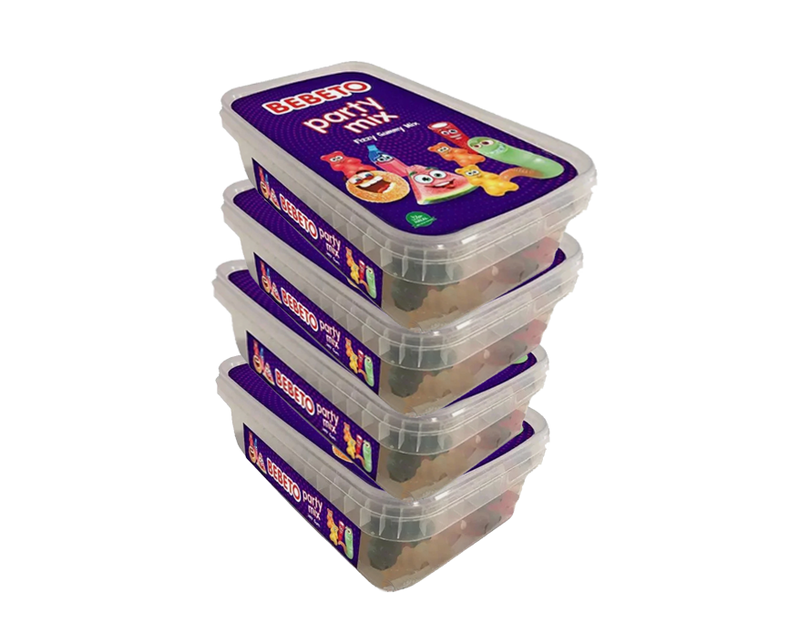 BEBETO FIZZY PARTY MIX (TUB) 400G X12