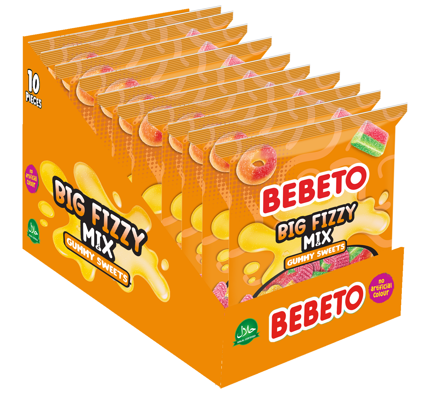 BEBETO BIG FIZZY MIX 150G (NPM) X10