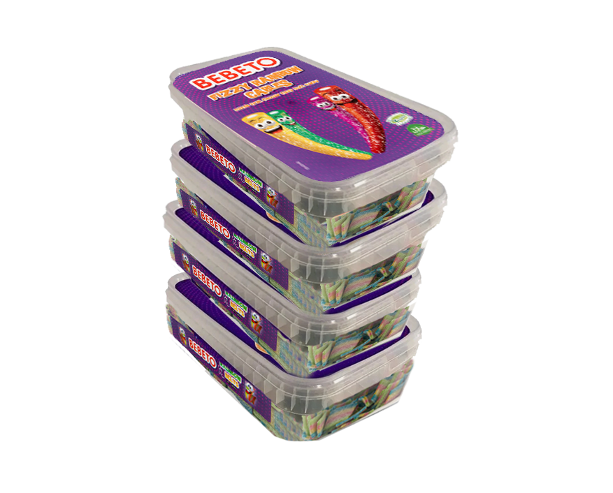 BEBETO RAINBOW CABLES (TUB) 400G X12