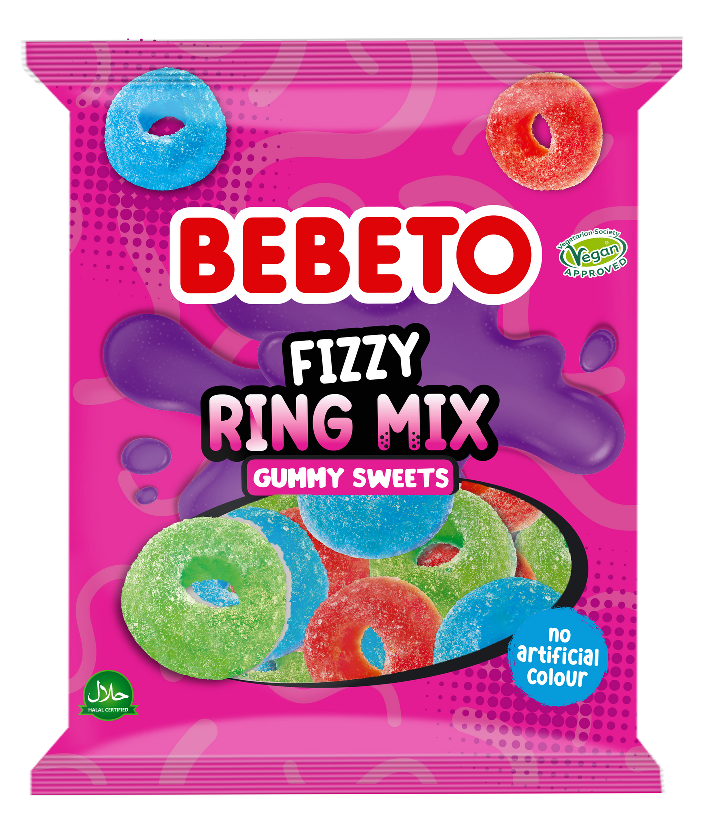 BEBETO FIZZY RING MIX 150G (NPM) X10