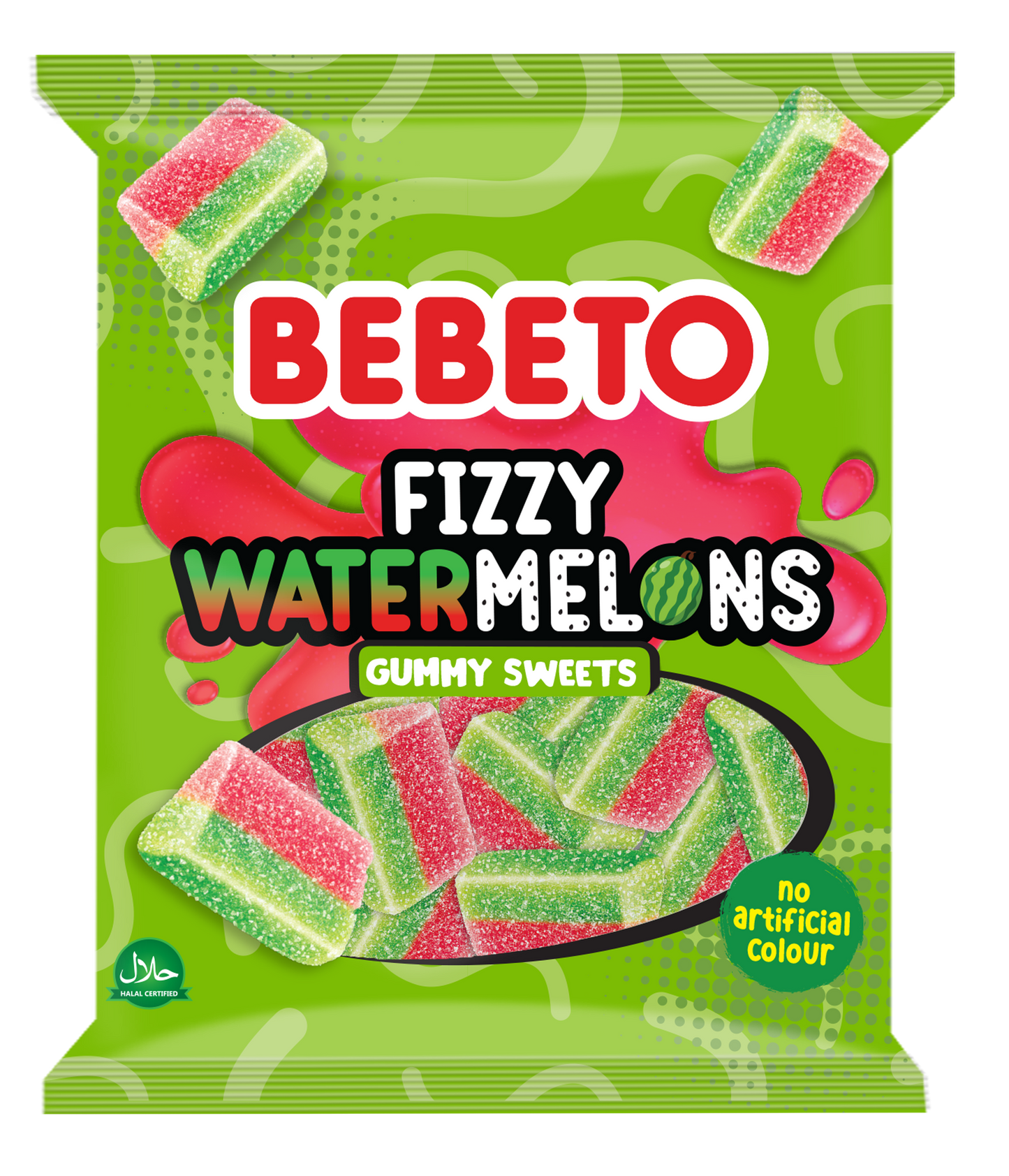 BEBETO FIZZY WATERMELONS 150G (NPM) X10