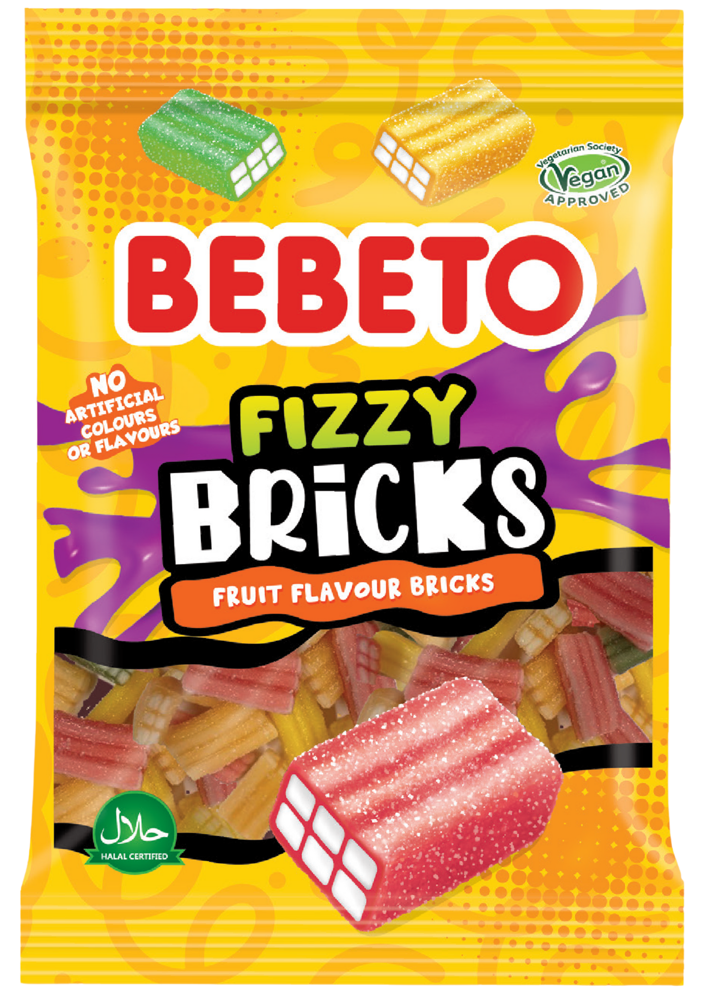 BEBETO FIZZY BRICKS 130G x 10
