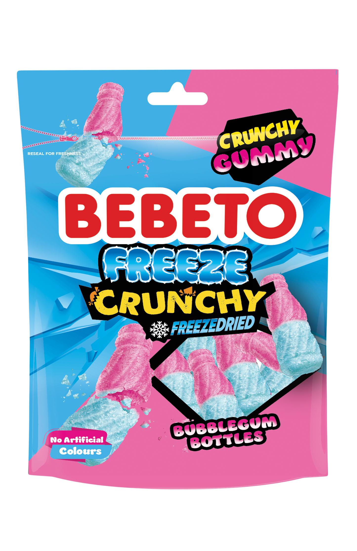 BEBETO FREEZE DRIED BUBBLEGUM BOTTLES X 35G X12