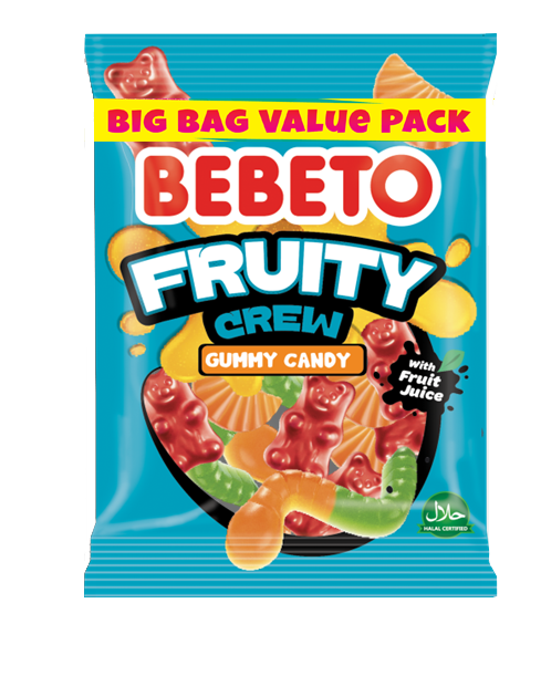 Bebeto Fruity Crew Gummy Sweets 200G X 10