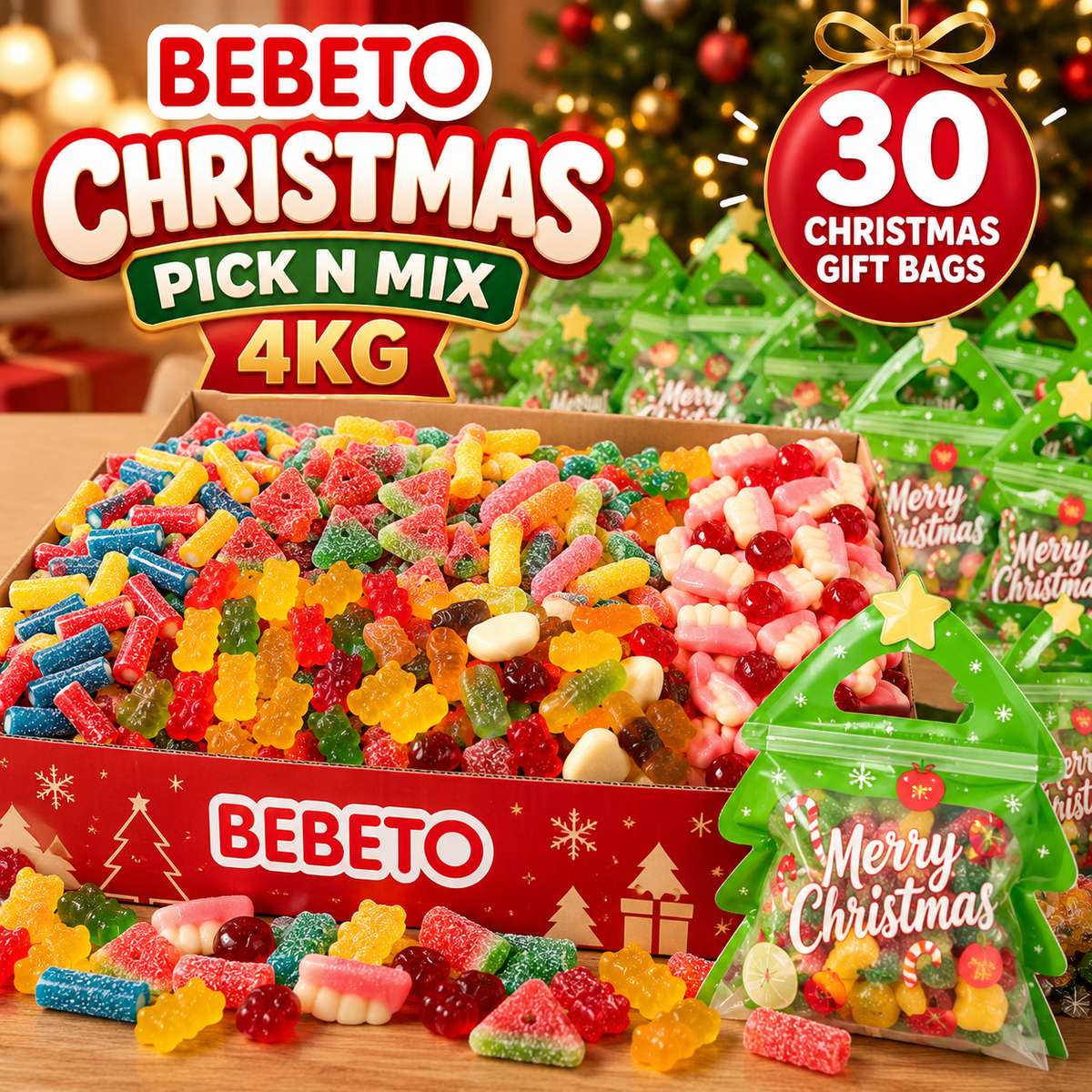 Bebeto Christmas Pick n Mix 4kg Bundle – Create Your Own Sweet Gifts!