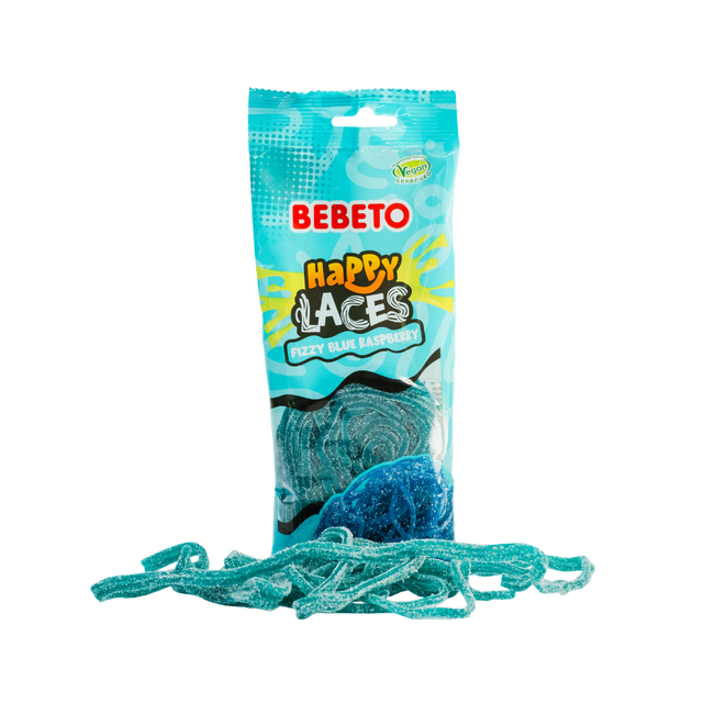FIZZY BLUE RASPBERRY HAPPY LACES