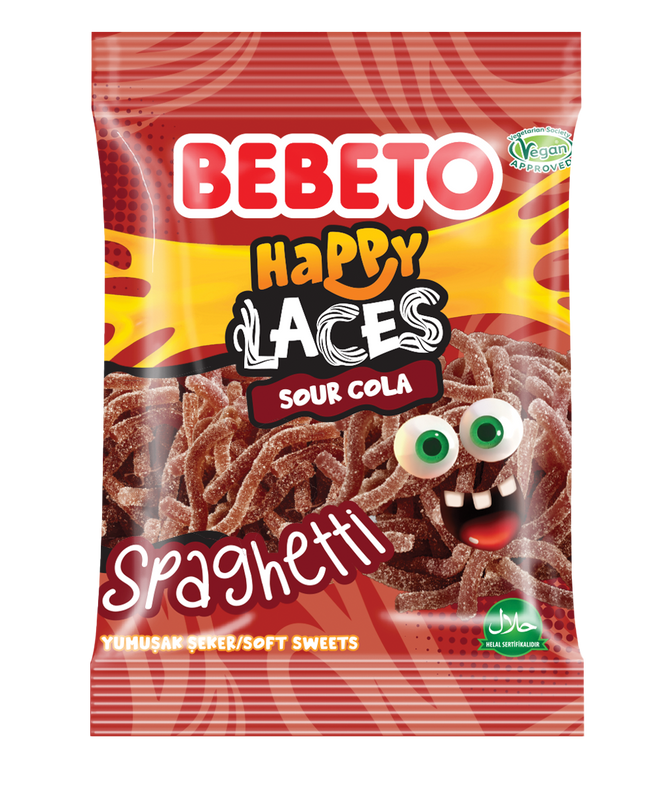 SOUR COLA  SPAGHETTI HAPPY LACES