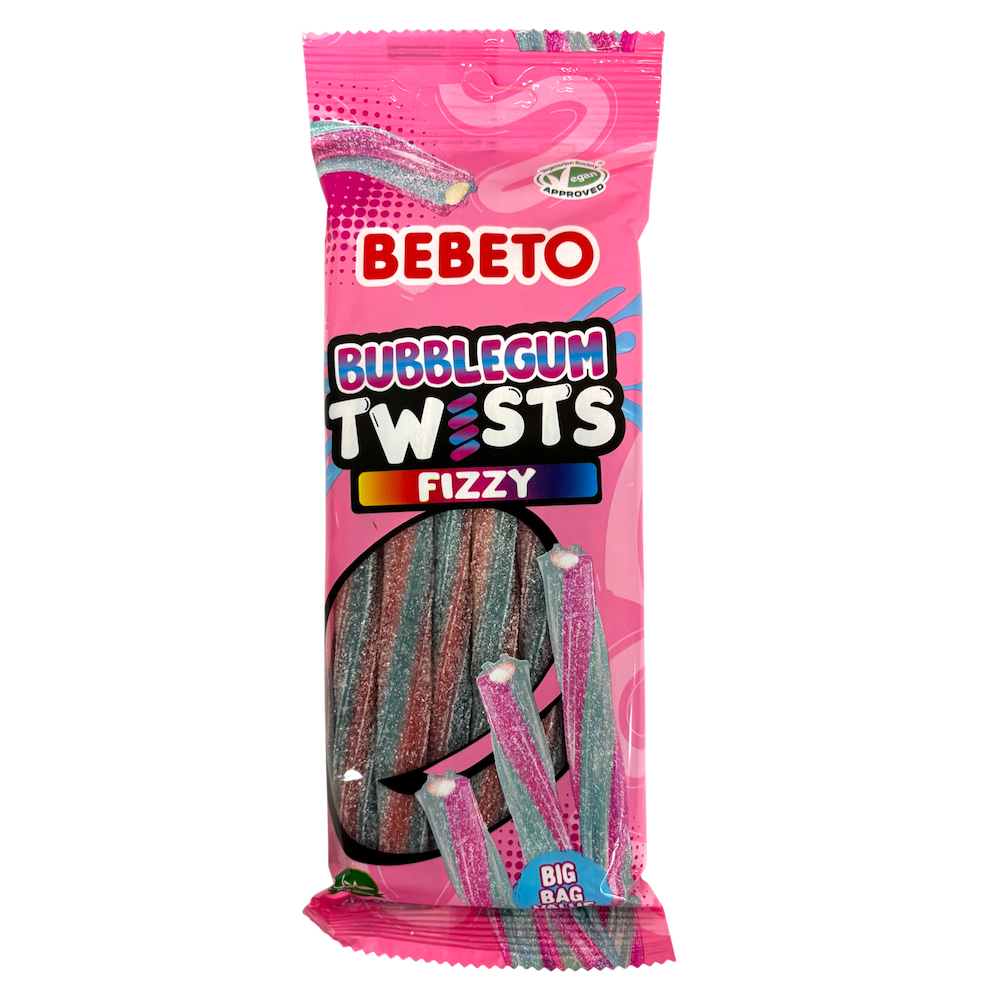 Fizzy Bubblegum Twists PMP 140g x12
