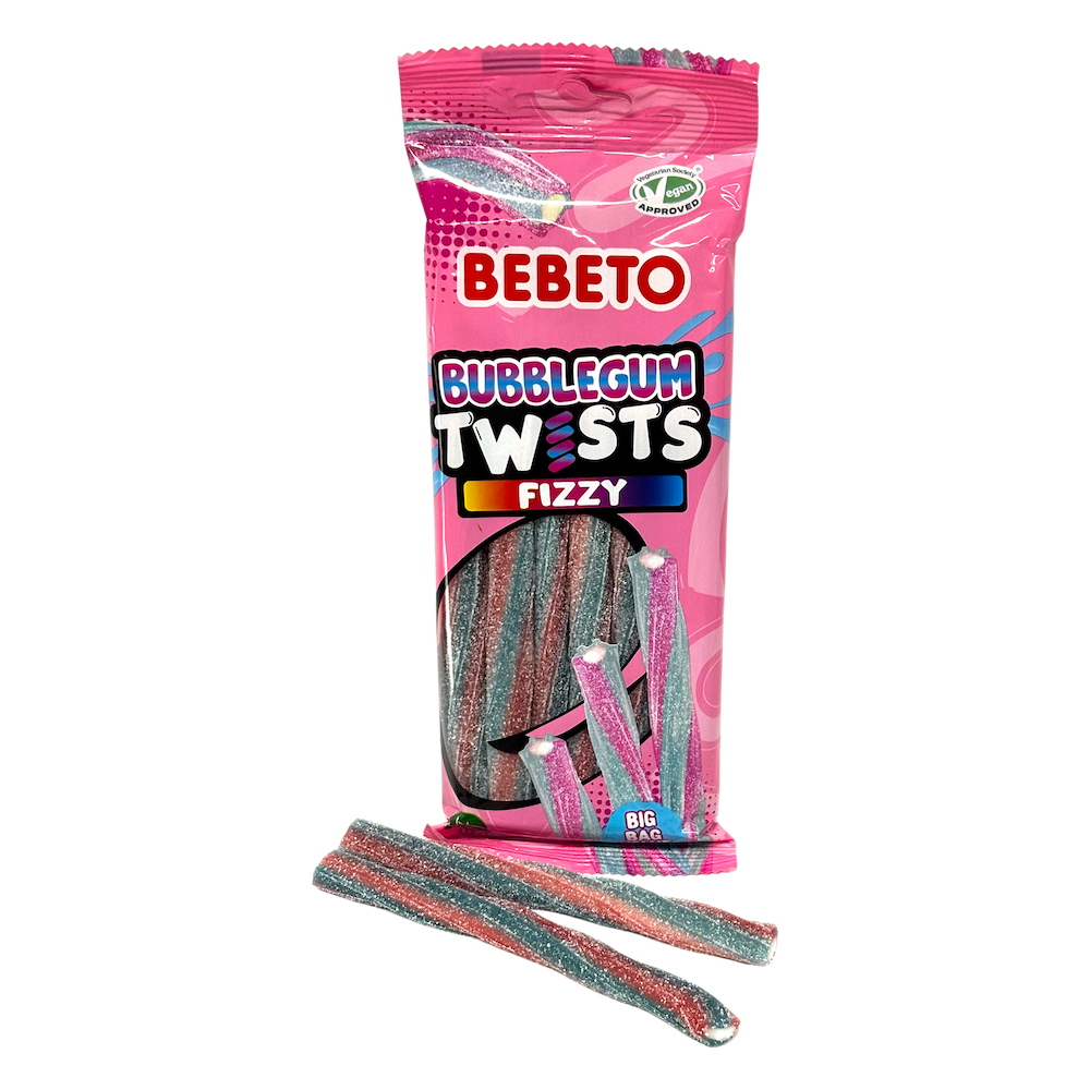 Fizzy Bubblegum Twists PMP 140g x12