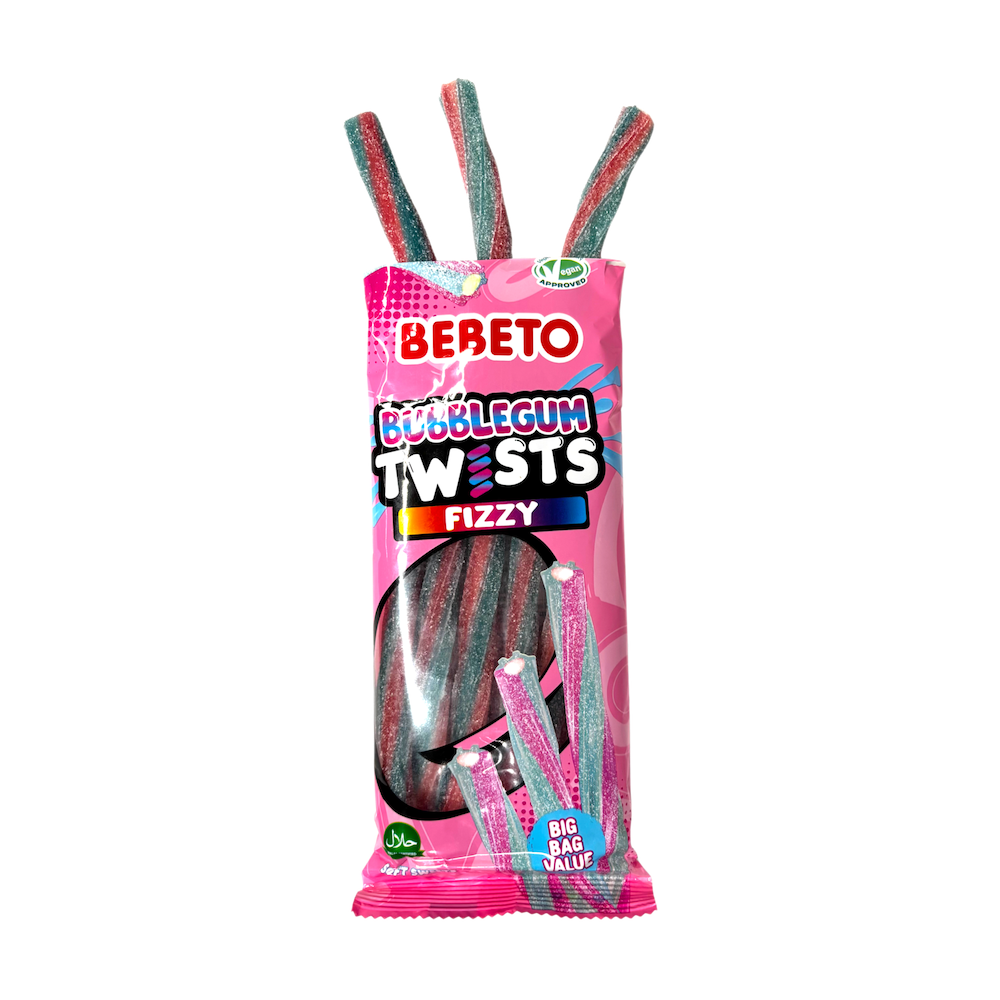 Fizzy Bubblegum Twists PMP 140g x12