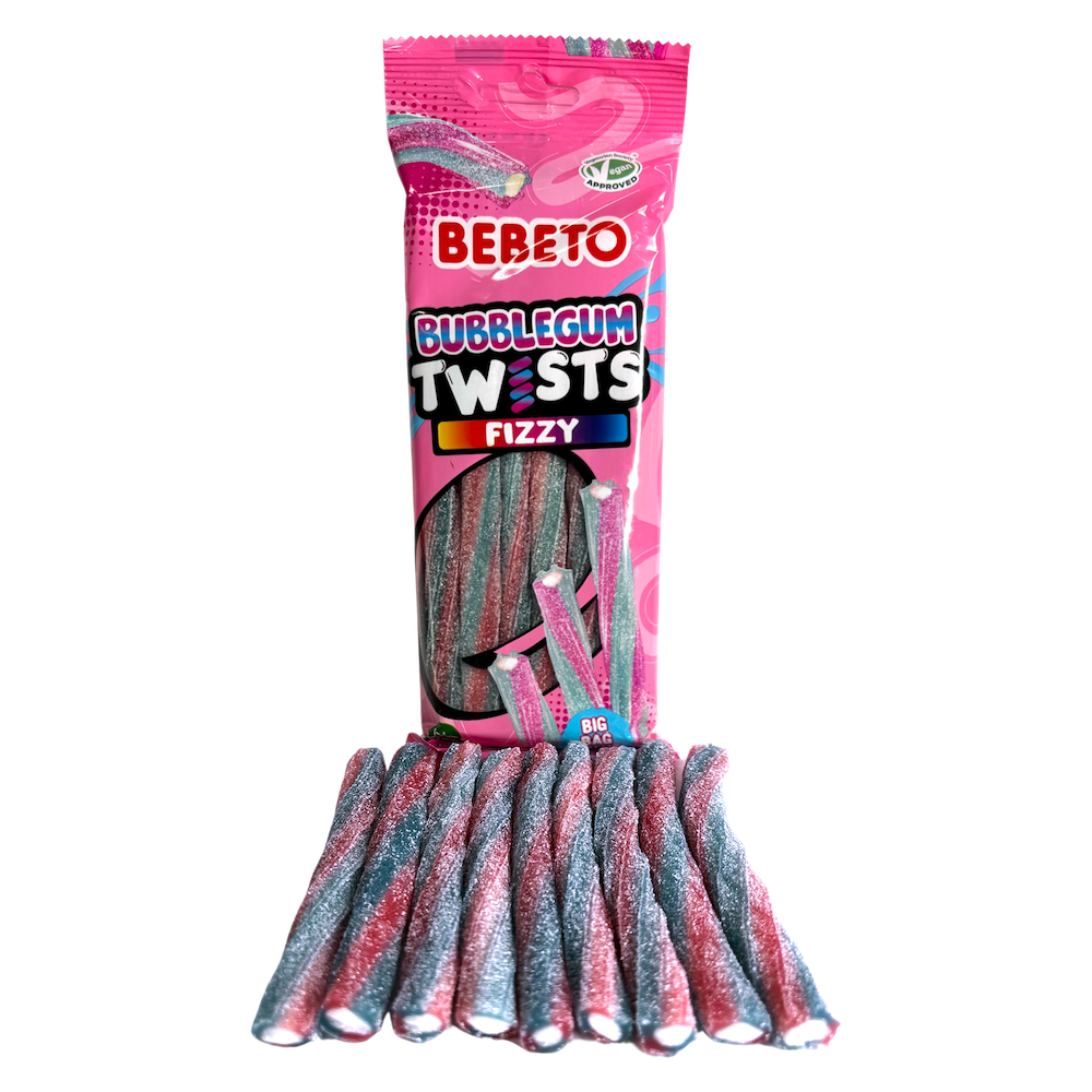 Fizzy Bubblegum Twists PMP 140g x12