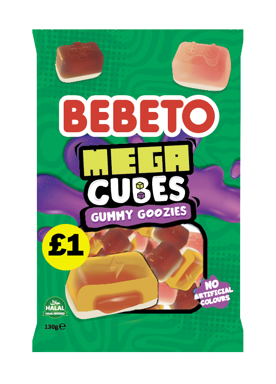 MEGA CUBES CENTRE FILLED GUMMY 130G X 10 PMP