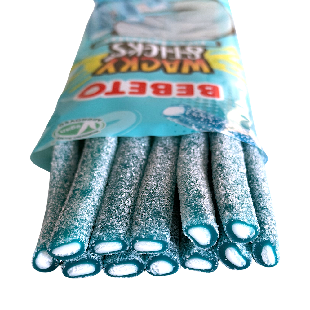Bebeto Wacky Sticks Fizzy Raspberry 180G
