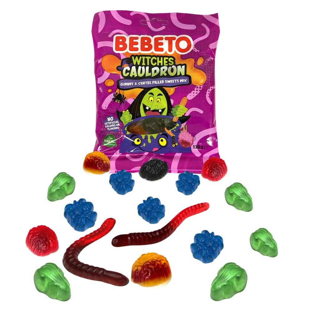 Witches Cauldron Halloween Gummy Sweets 130g X 10