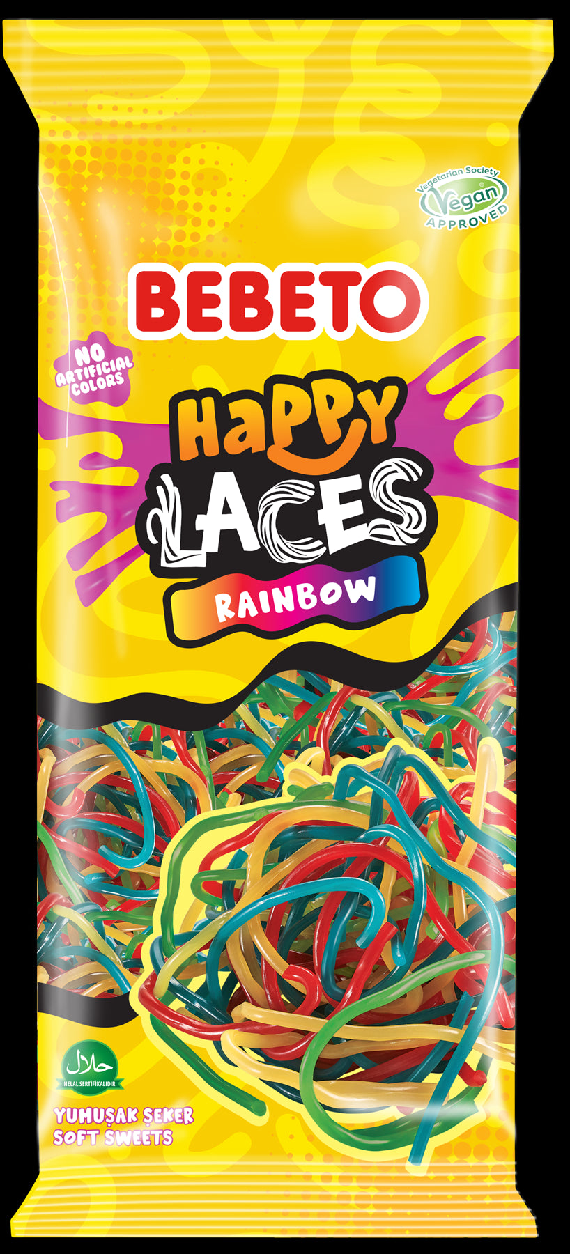 BEBETO RAINBOW HAPPY  LACES 140G (PMP)