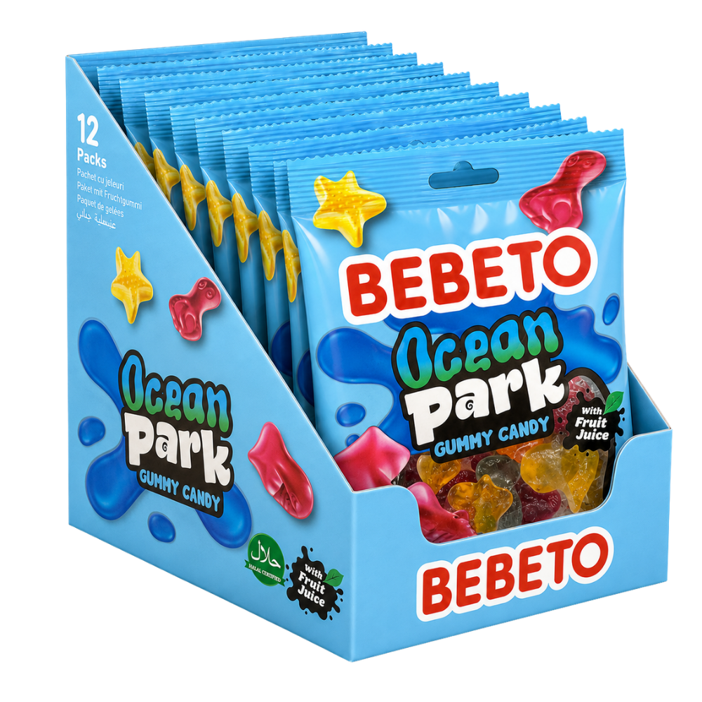 BEBETO OCEAN PARK GUMMY SWEETS 80G X12