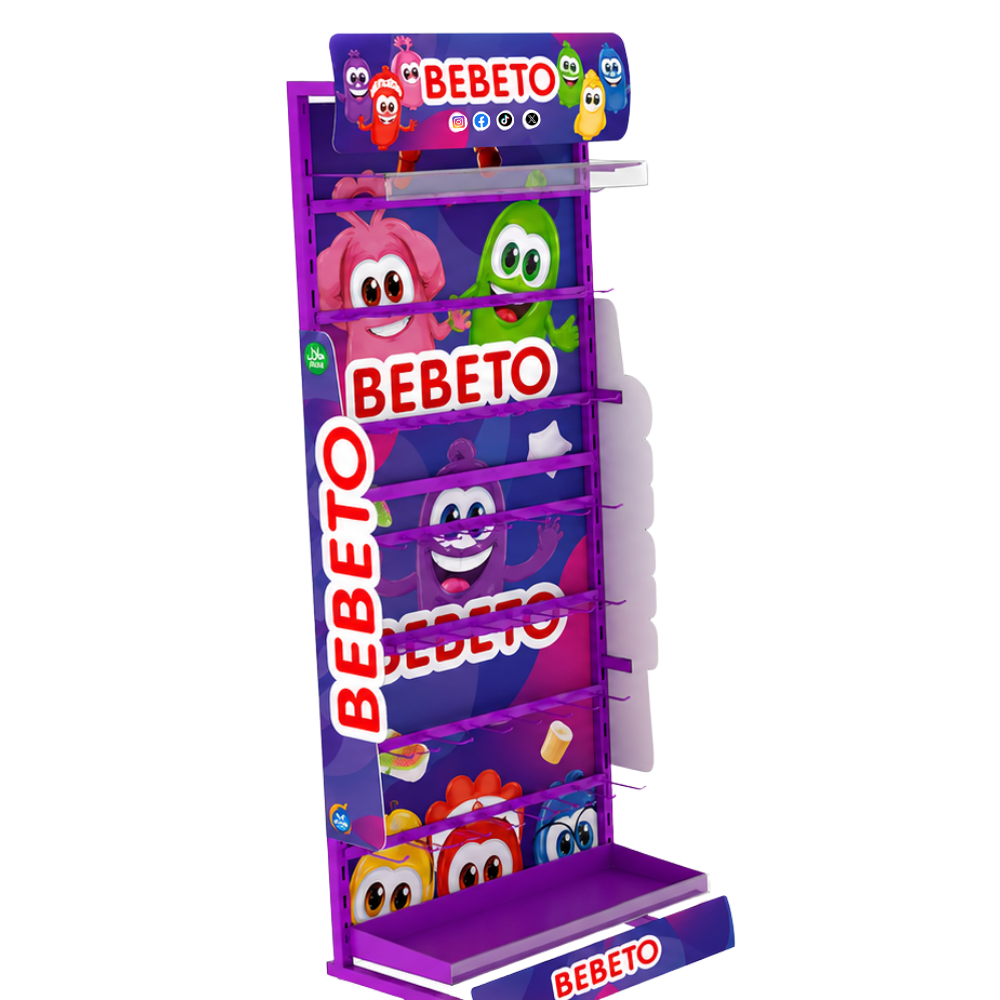 Bebeto Branded POS Display Stand