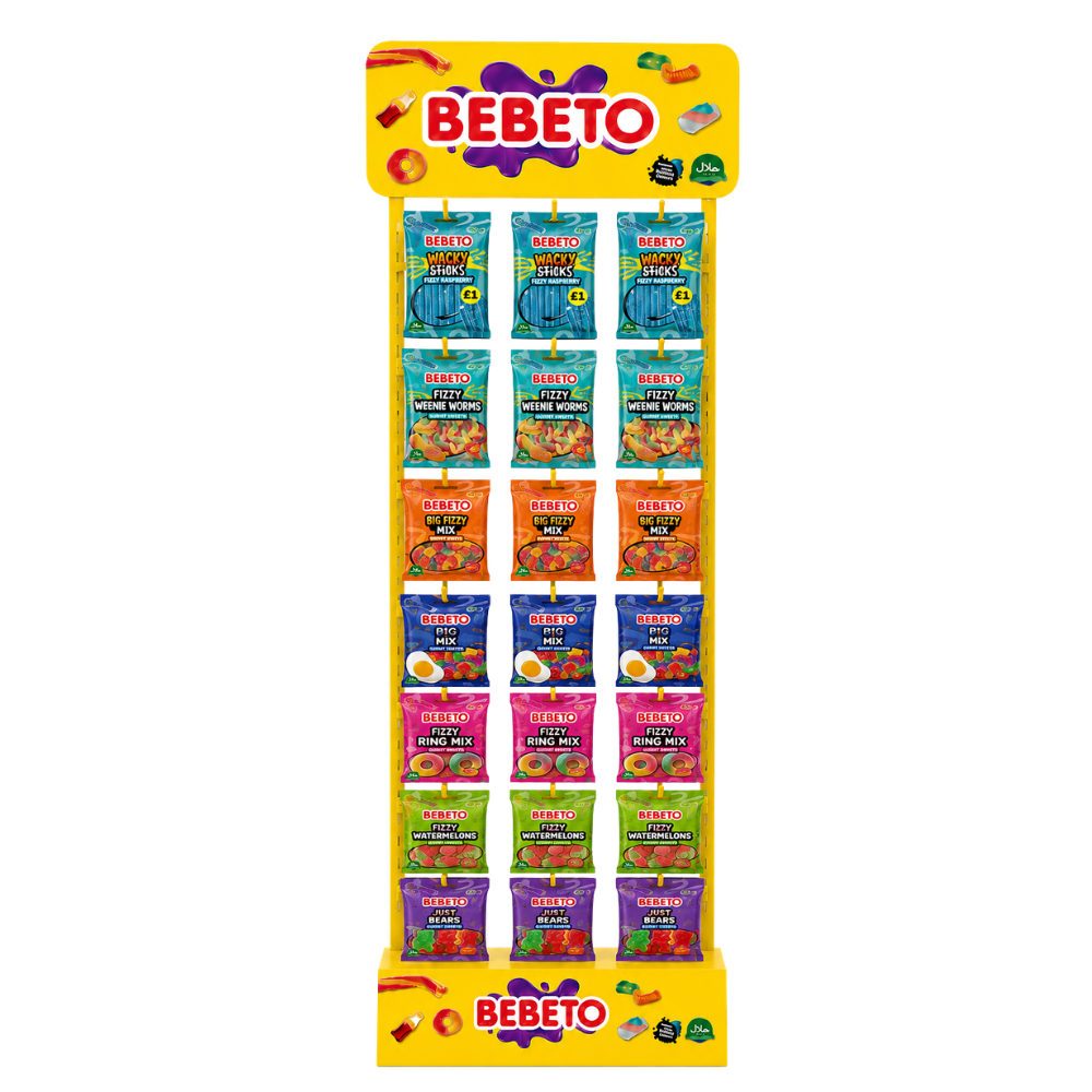 Bebeto Branded POS Display Stand