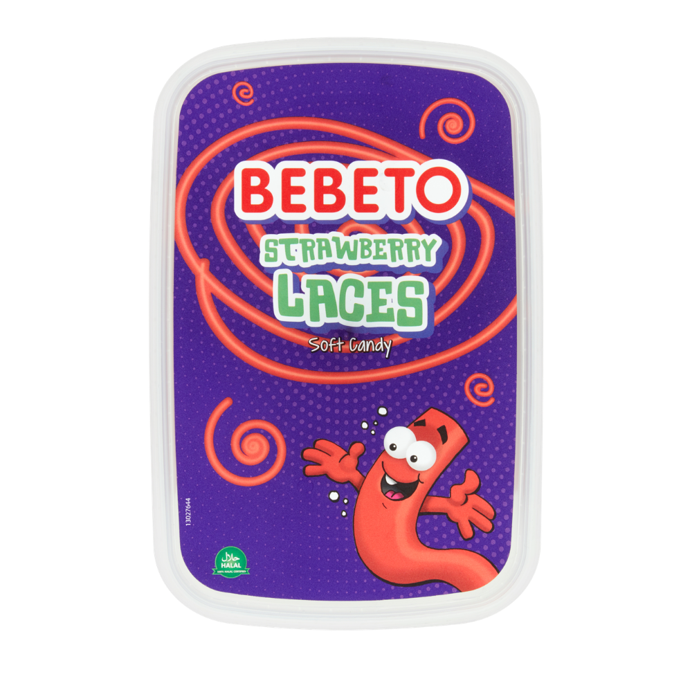 Strawberry Laces Soft Sweets Tub 400G
