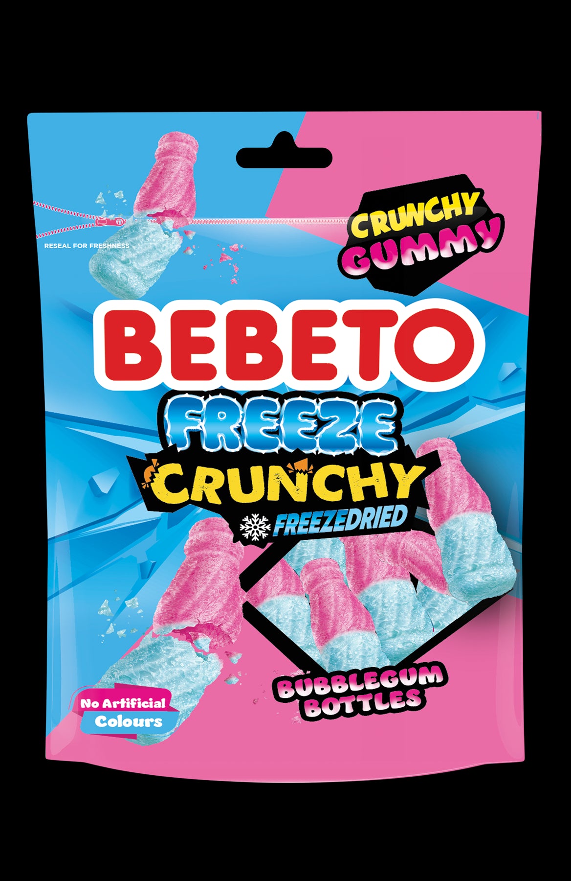 BEBETO FREEZE DRIED BUBBLE GUM BOTTLES 35G