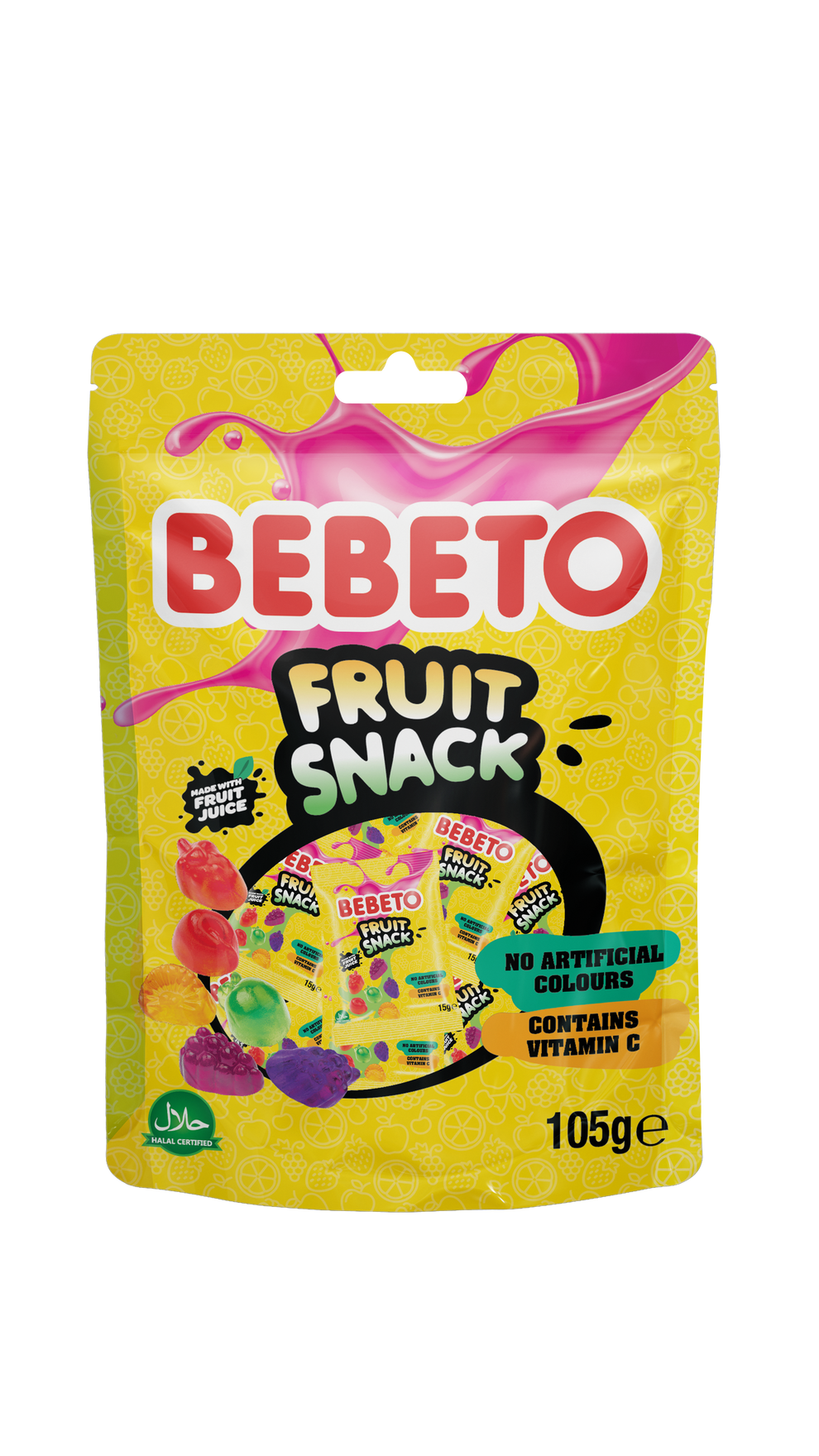 Bebeto Fruit Snacks 7×15 g - Trade Sweet Packs
