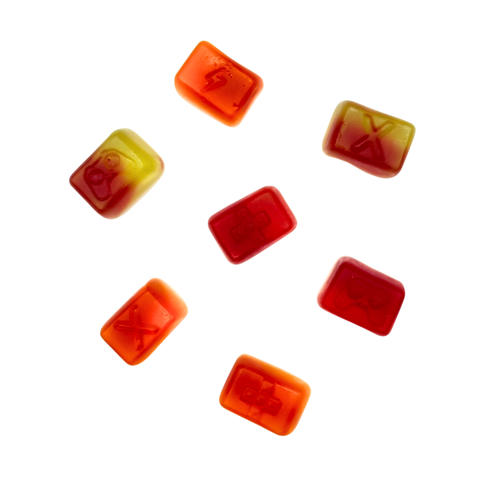MEGA CUBES LIQUID FILLED GUMMY 130G X 10