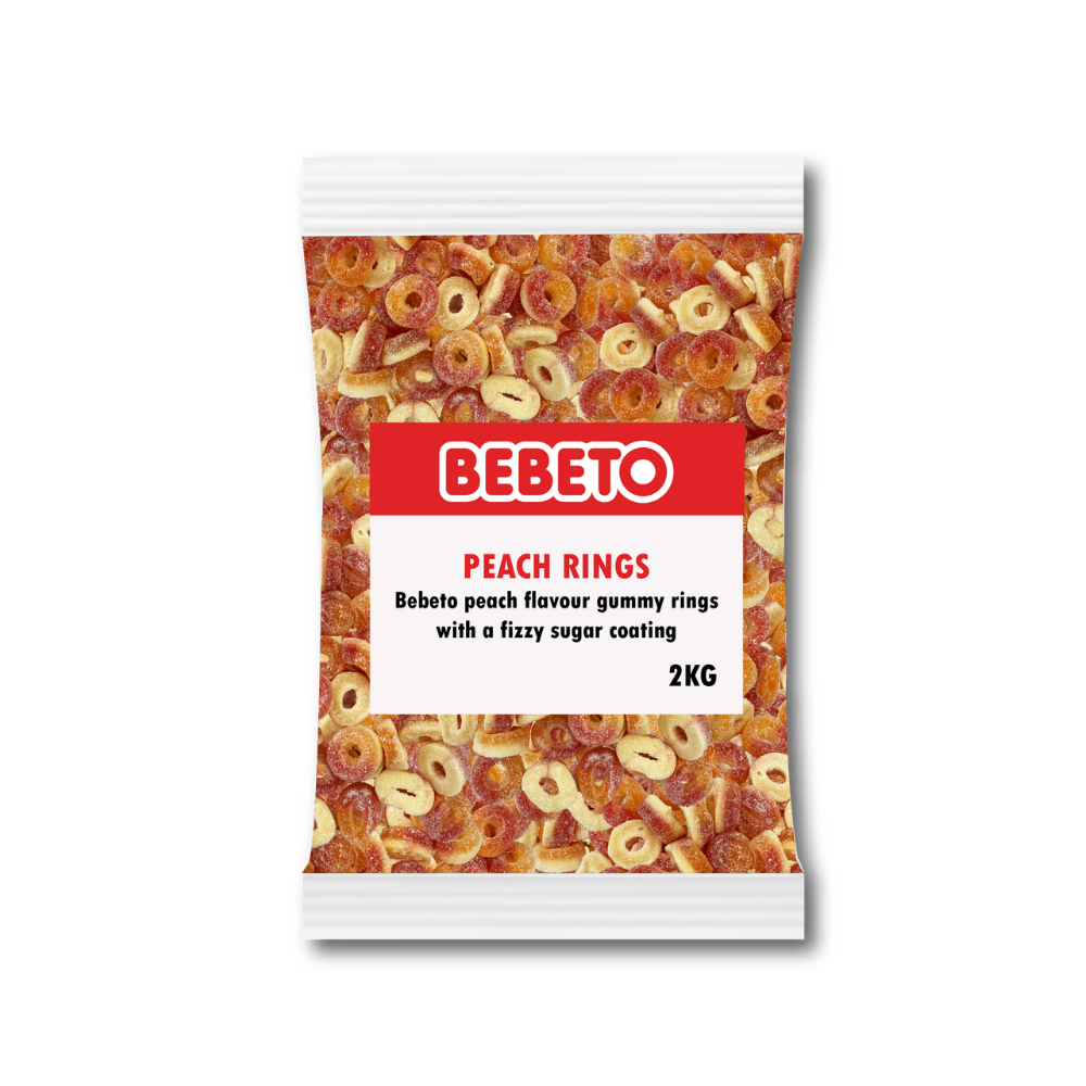 BEBETO PEACH RINGS 2KG