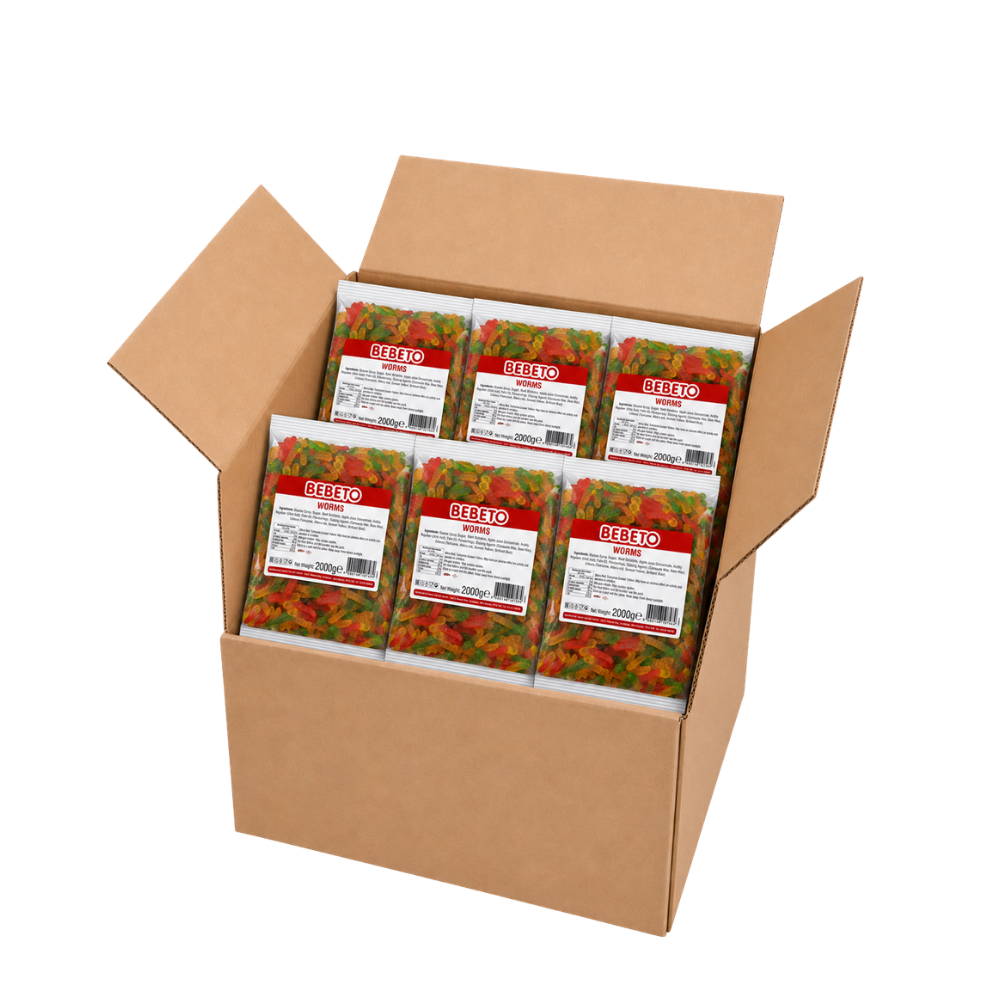 BEBETO WORMS 2KG X 6